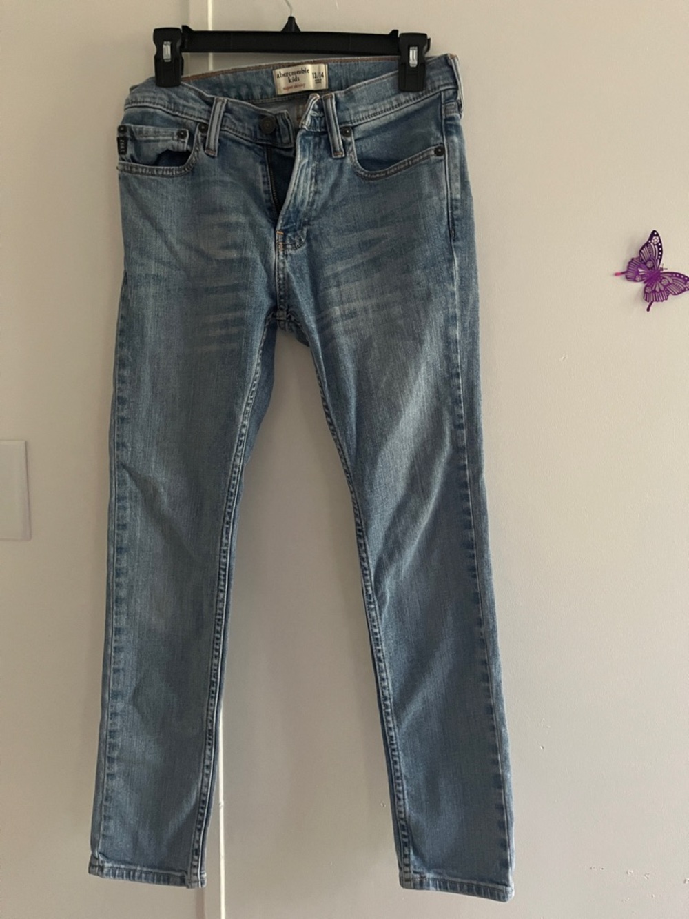 abercrombie kids Light Blue Slim Jeans